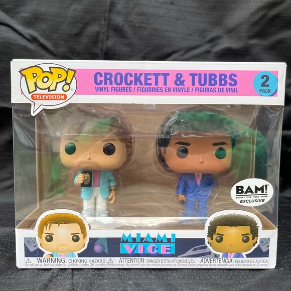 Miami Vice Crockett and Tubbs 2 Pack Funko Pop - Picture 1 of 3
